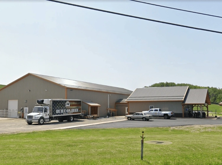 Additional exterior view of the Burly Brothers building and delivery area