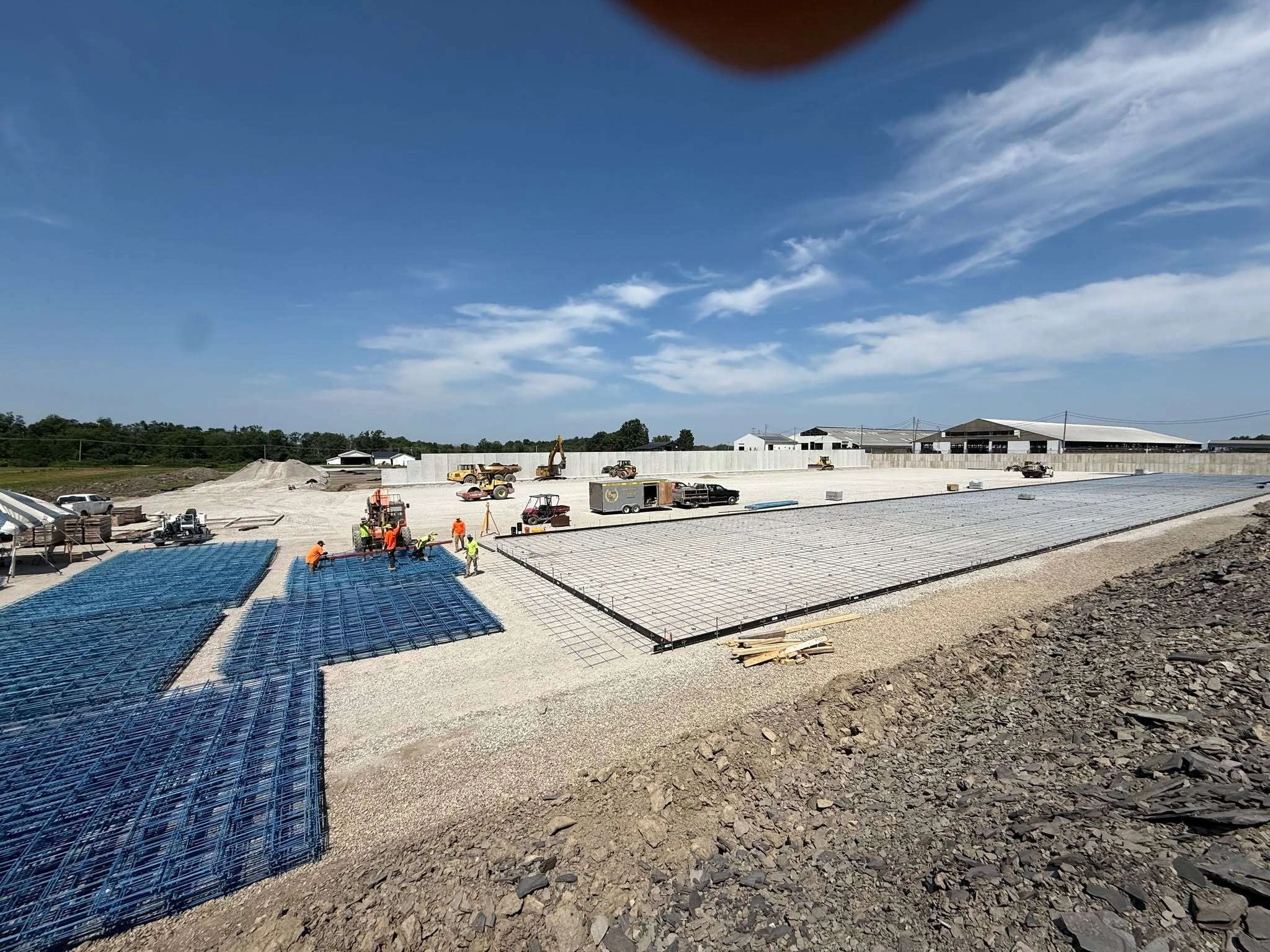 Reinforced slab preparation